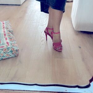 Cole Hann Vanessa Nike Air stiletto, Braided Pink Fuchsia size 7